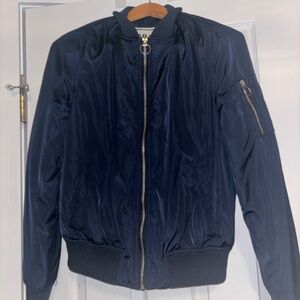 Garage Navy Bomber Jacket